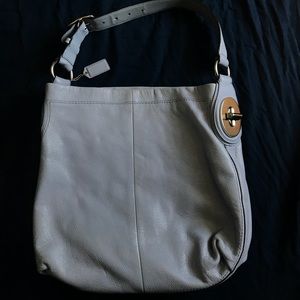 Large Baby Blue Coach Bag